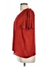 Banana Republic 100% Polyester Red Short Sleeve Blouse Size L - photo 5