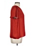 Banana Republic 100% Polyester Red Short Sleeve Blouse Size L - photo 4