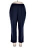 Blair 100% Polyester Solid Blue Casual Pants Size 16 - photo 1