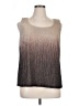 Marina Silver Sleeveless Blouse Size 16 - photo 1