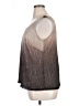 Marina Silver Sleeveless Blouse Size 16 - photo 5