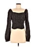 A New Day Black Long Sleeve Top Size M - photo 1