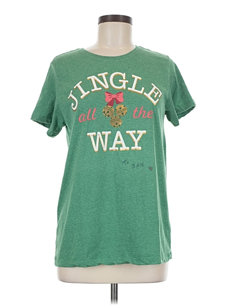 Pre-owned Holiday Time Short Sleeve T-shirt In Green