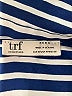 Zara TRF 100% Polyester Stripes Blue Long Sleeve Blouse Size M - photo 6