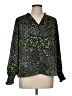 Cooper & Ella 100% Polyester Green Long Sleeve Blouse Size M - photo 1