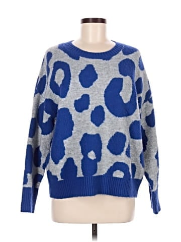 Aqua Pullover Sweater (view 1)