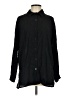 Shein Solid Black Long Sleeve Button-Down Shirt Size 4 - photo 1