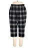 Lands' End Plaid Black Casual Pants Size XL - photo 1