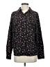 CAbi 100% Polyester Print Black Long Sleeve Blouse Size S - photo 1