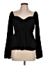 Old Navy 100% Rayon Black Long Sleeve Blouse Size L (tall) - photo 1