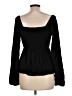 Old Navy 100% Rayon Black Long Sleeve Blouse Size L (tall) - photo 2