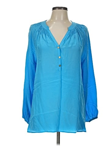 Lilly Pulitzer Long Sleeve Silk Top (view 1)