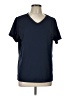 Lands' End 100% Polyester Solid Blue Short Sleeve T-Shirt Size L - photo 1