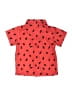 Unbranded Polka Dots Red Short Sleeve Button-Down Shirt Size 12-18 mo - photo 2
