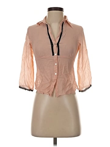 Max Studio 3/4 Sleeve Silk Top (view 1)