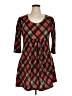Reborn Argyle Red Casual Dress Size XL - photo 1