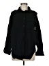 Unbranded Black 3/4 Sleeve Button-Down Shirt Size M (estimated) - photo 1