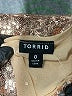 Torrid Metallic Gold Short Sleeve Top Size Lg Plus (0) - photo 7