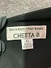 Chetta B Black Short Sleeve Blouse Size 12 - photo 7