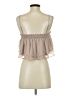 Tularosa Solid Tan Sleeveless Blouse Size S - photo 2