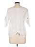 MADE IN ITALY White 3/4 Sleeve Blouse Size L (estimated) - photo 2