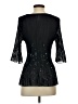 First Choice 100% Polyester Black 3/4 Sleeve Top Size S (estimated) - photo 2