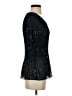 First Choice 100% Polyester Black 3/4 Sleeve Top Size S (estimated) - photo 4