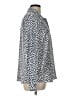 J.Crew Factory Store 100% Polyester Polka Dots Silver Long Sleeve Blouse Size L - photo 4
