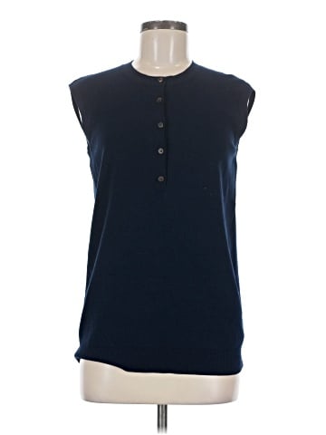 Lafayette 148 New York Sleeveless Button-Down Shirt (view 1)