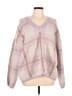 Rails Plaid Purple Pullover Sweater Size L - photo 1