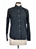 Chaps 100% Cotton Polka Dots Black Long Sleeve Button-Down Shirt Size L - photo 1