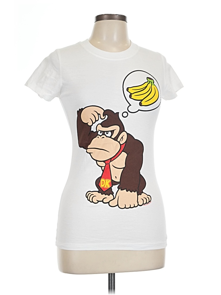 Pre-owned Assorted Brands Short Sleeve T-shirt In White