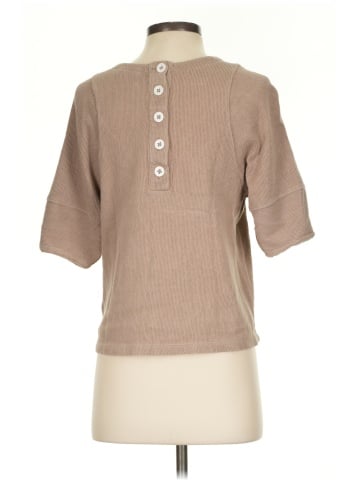 Madewell Ottoman Jacquard Button-Back Top (view 2)