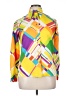 Lanvin Color Block Yellow Long Sleeve Blouse Size 14 - photo 1