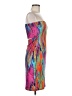 Shein Graphic Orange Cocktail Dress Size M - photo 4