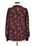 Jodifl 100% Polyester Floral Black Long Sleeve Blouse Size M - photo 2