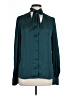 Paige 100% Polyester Teal Long Sleeve Blouse Size L - photo 1