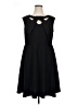 Alyx Solid Black Casual Dress Size 16 - photo 1