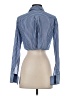 Zara Stripes Blue Long Sleeve Blouse Size XS - photo 2