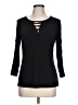 Bold Elements Black 3/4 Sleeve Top Size L - photo 1