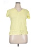Sanctuary 100% Linen Yellow Short Sleeve Top Size XL - photo 1