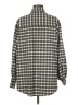 Topshop Checkered-gingham Gray Long Sleeve Button-Down Shirt Size 8 - photo 2