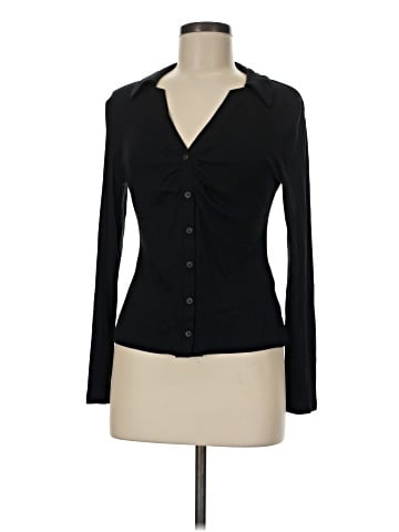 Madewell Ruched Polo Cardigan (view 1)
