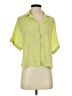 Rose + Olive Green Short Sleeve Blouse Size S - photo 1