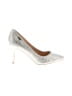 Bebe Metallic Silver Heels Size 8 1/2 - photo 1