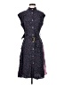 Coach 100% Silk Polka Dots Blue Casual Dress Size 2 - photo 1