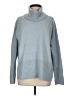 Athleta Solid Blue Turtleneck Sweater Size M - photo 1