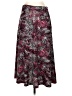 JM Collection Animal Print Burgundy Formal Skirt Size S - photo 1