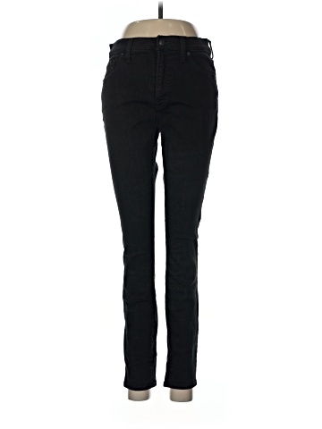 Madewell 9" Mid-Rise Skinny Jeans in ISKO Stay Black&trade; (view 1)