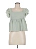 Shein 100% Polyester Green Short Sleeve Top Size 6 - photo 1